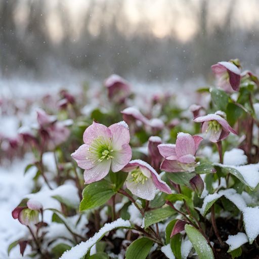 Blooming-Hellebore-Flowers-Winter-Landscaping-Services-Seasons-Best-Landscaping