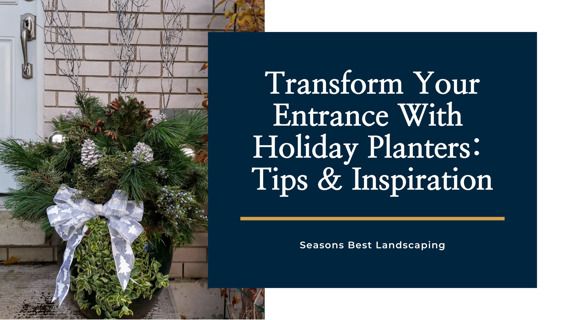 Renew Your Porch with Holiday Porch Pot