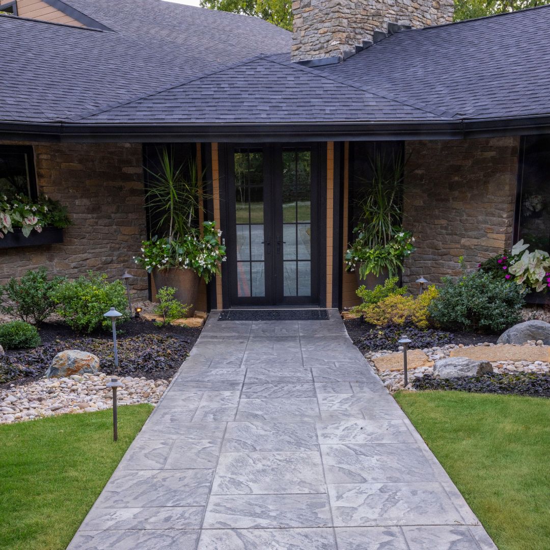 Cincinnati Landscaping Company and Hardscape Services - Stone Paver Walkway - Seasons Best Landscaping